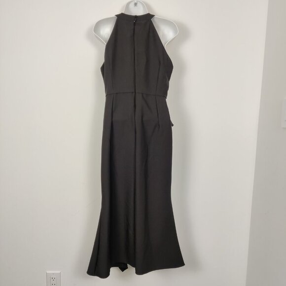 Trendyol Women's Ruffle Maxi Dress in Black Whimsigoth Feminine Office Cocktail - Picture 3 of 13